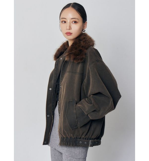 MURUA「2WAYカラーフェイクレザーブルゾン」|その他|