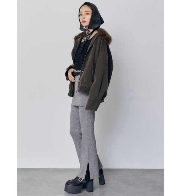 MURUA「2WAYカラーフェイクレザーブルゾン」|その他|