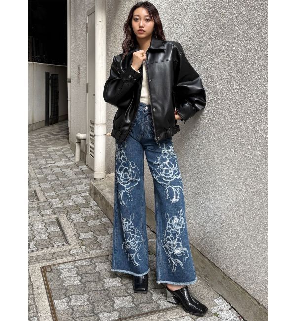 MURUA「2WAYカラーフェイクレザーブルゾン」|その他|