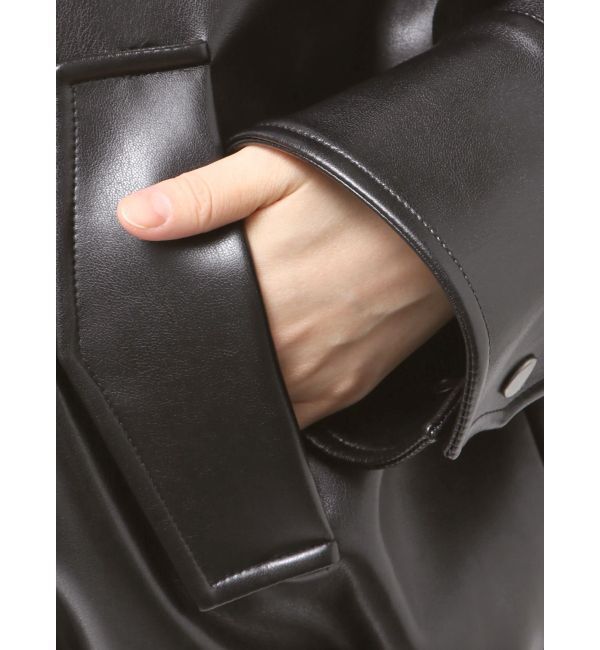 MURUA「2WAYカラーフェイクレザーブルゾン」|その他|