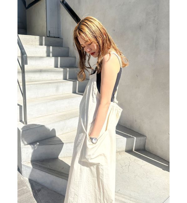 Ungrid「【WEB限定】バッククロスロンパース」|オールインワン|