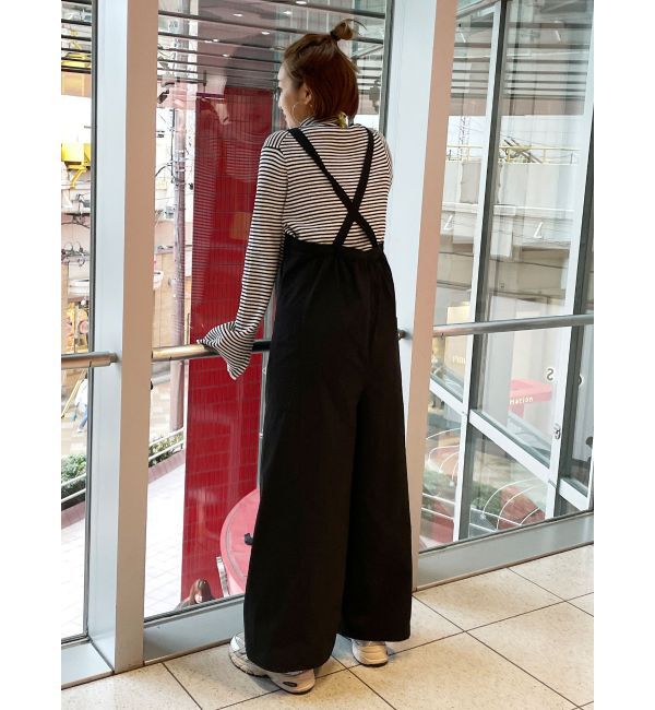 Ungrid「【WEB限定】バッククロスロンパース」|オールインワン|