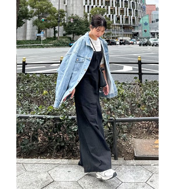 Ungrid「【WEB限定】バッククロスロンパース」|オールインワン|