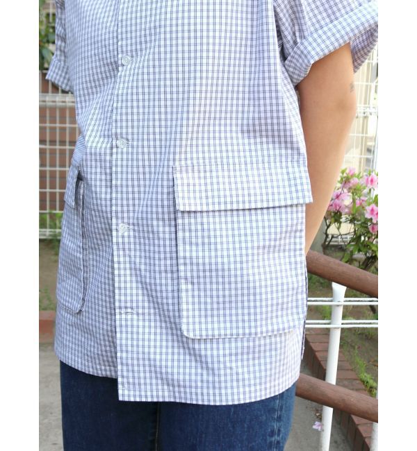 Ungrid「【WEB限定】ハーフスリーブチェックルーズシャツ」|シャツ・ブラウス|