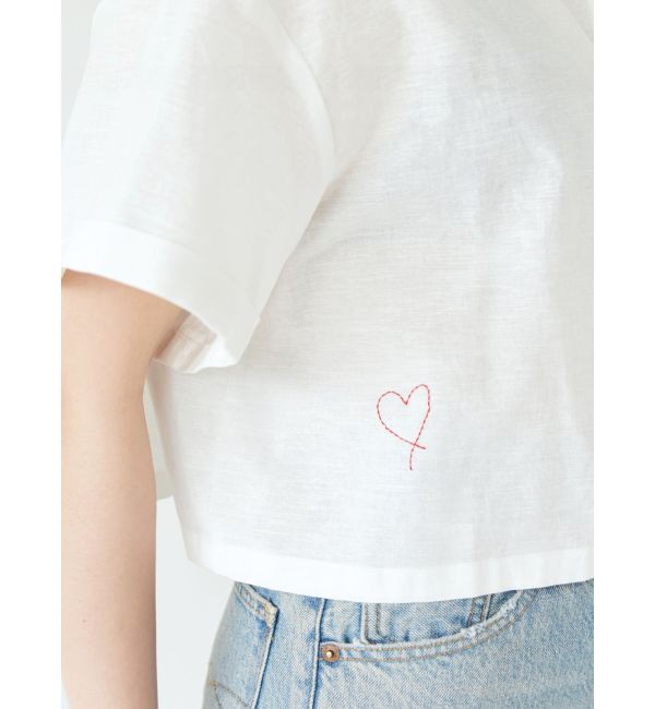 Ungrid「刺繍ハーフスリーブシャツ」|シャツ・ブラウス|