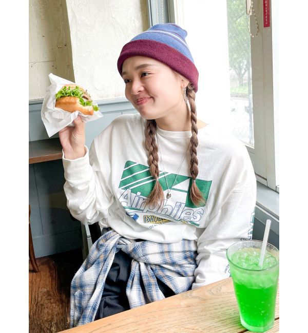 Ungrid「ボーダーニット帽」|ニット帽|