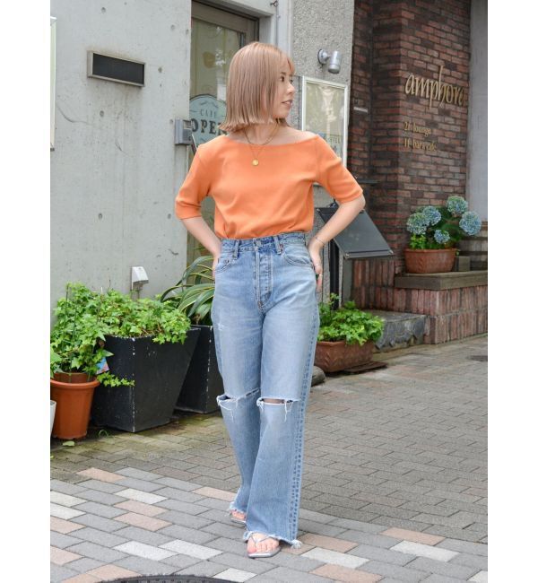 Ungrid「ワンショルテレコTee」|Tシャツ・カットソー|