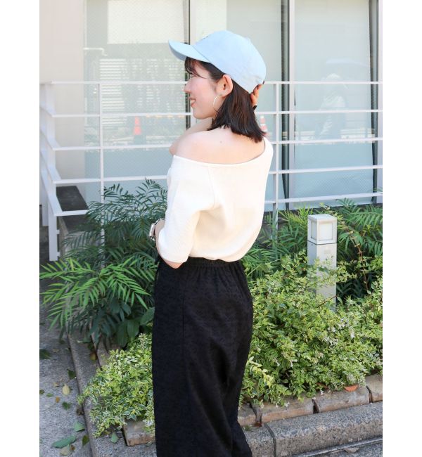 Ungrid「ワンショルテレコTee」|Tシャツ・カットソー|