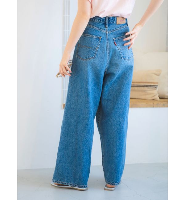 Ungrid「ラップデザインルーズデニム」|デニム|