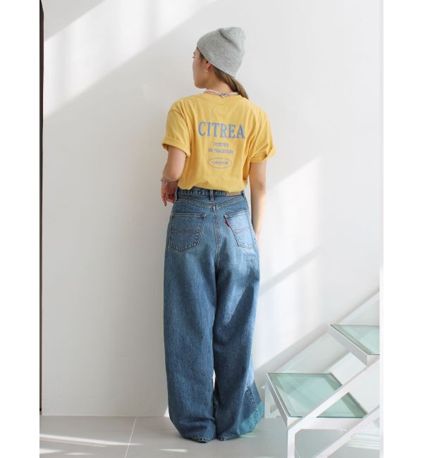 Ungrid「ラップデザインルーズデニム」|デニム|