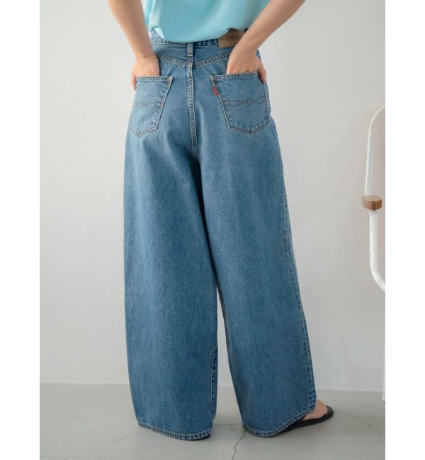 Ungrid「ラップデザインルーズデニム」|デニム|