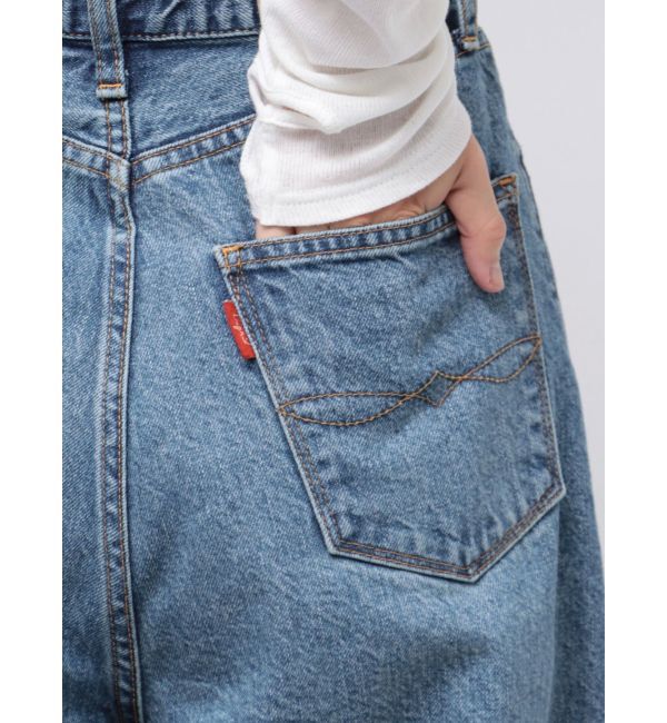 Ungrid「ラップデザインルーズデニム」|デニム|