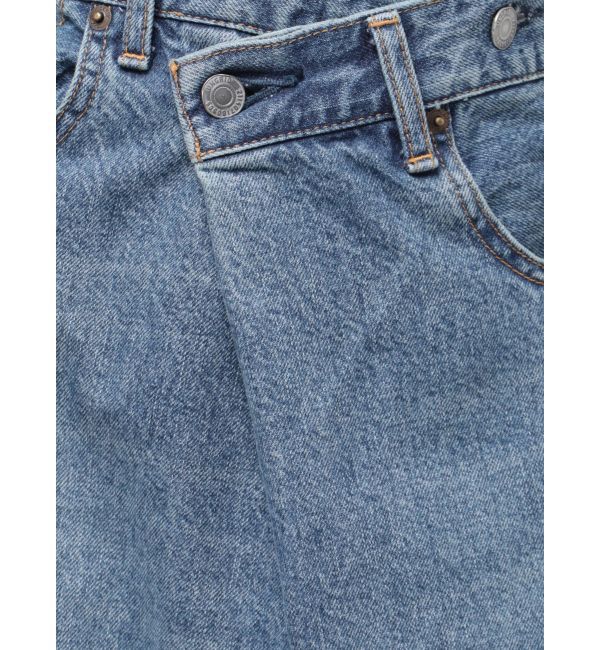 Ungrid「ラップデザインルーズデニム」|デニム|