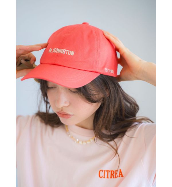 Ungrid「エンブロイダリーロゴキャップ」|キャップ・キャスケット|レッド