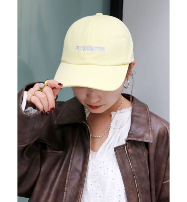 Ungrid「エンブロイダリーロゴキャップ」|キャップ・キャスケット|イエロー