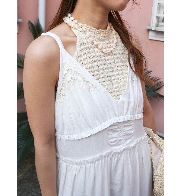 Ungrid「ホルターネックデザインニット」|タンクトップ|