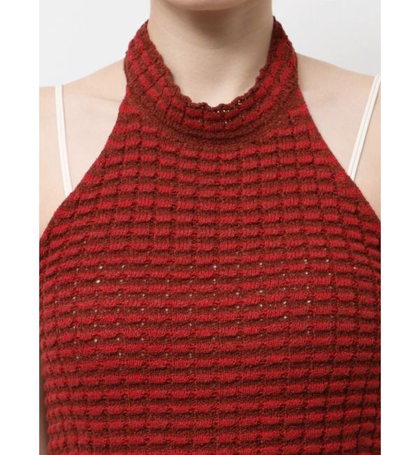 Ungrid「ホルターネックデザインニット」|タンクトップ|