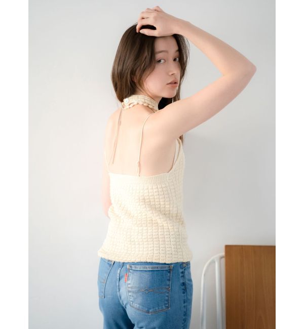 Ungrid「ホルターネックデザインニット」|タンクトップ|