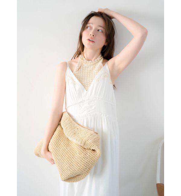 Ungrid「ホルターネックデザインニット」|タンクトップ|