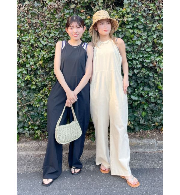 Ungrid「【WEB限定】アメスリデザインロンパース」|オールインワン|