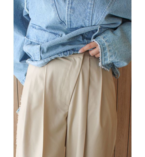 Ungrid「ウエストリメイクタックカーブパンツ」|その他|