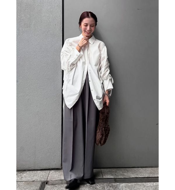 Ungrid「ウエストリメイクタックカーブパンツ」|その他|