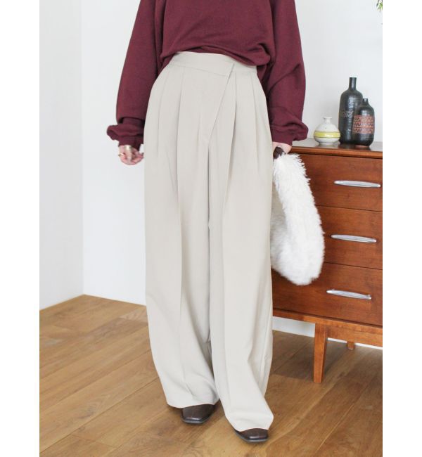 Ungrid「ウエストリメイクタックカーブパンツ」|その他|