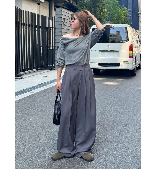 Ungrid「ウエストリメイクタックカーブパンツ」|その他|