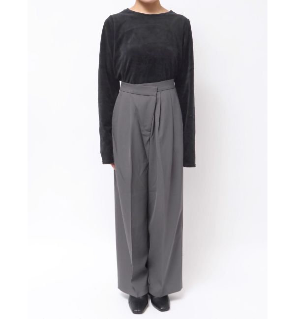 Ungrid「ウエストリメイクタックカーブパンツ」|その他|