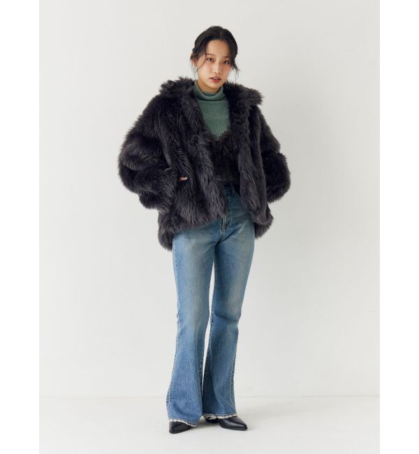 ボリュームデザインファーコート（Ungrid）｜ルミネのファッション通販