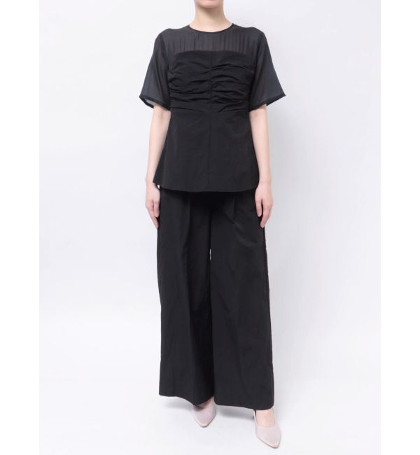 LAGUNAMOON「LADYギャザーペプラムパンツドレス」|ドレス|