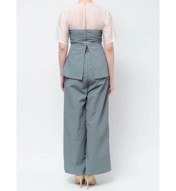 LAGUNAMOON「LADYギャザーペプラムパンツドレス」|ドレス|