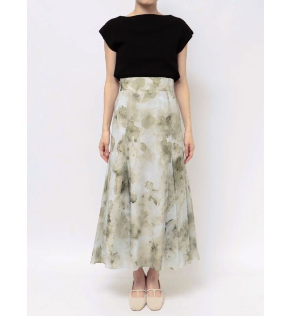 LAGUNAMOON「マーブライズドシアープリントスカート」|スカート|