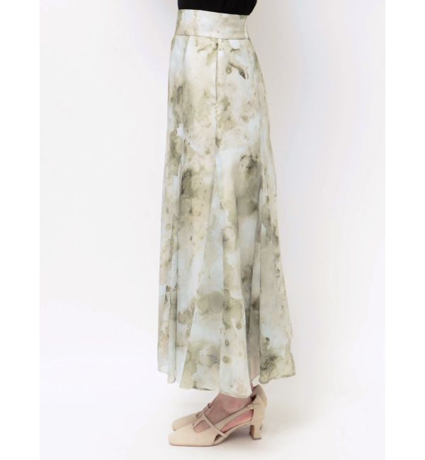 LAGUNAMOON「マーブライズドシアープリントスカート」|スカート|