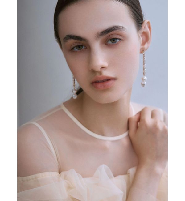 LAGUNAMOON「LADYボリュームチュールジャガードドレス」|ドレス|