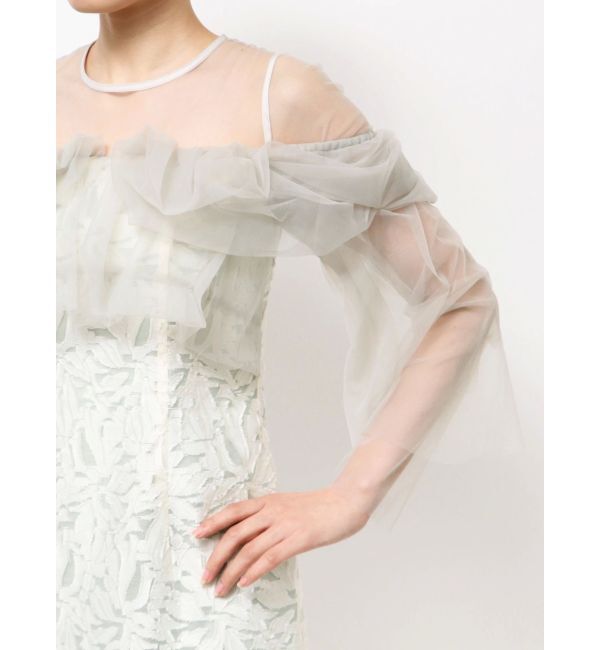LAGUNAMOON「LADYボリュームチュールジャガードドレス」|ドレス|