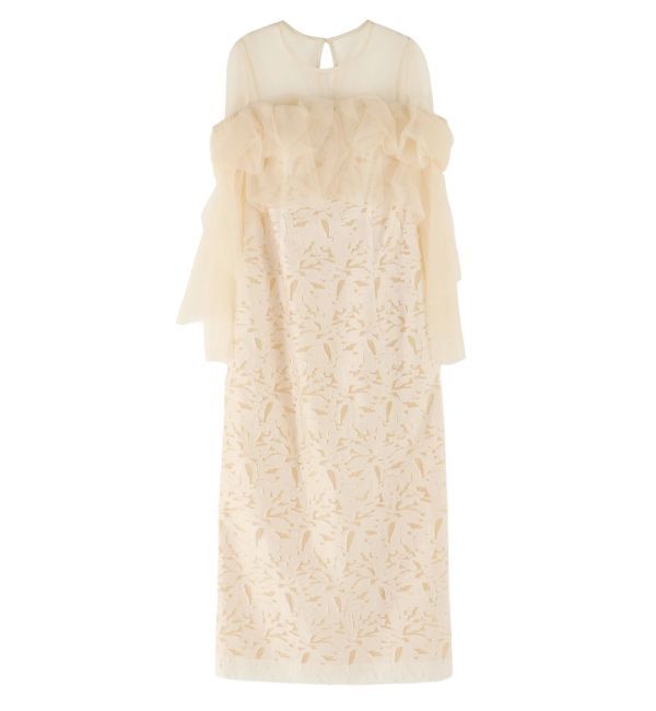 LAGUNAMOON「LADYボリュームチュールジャガードドレス」|ドレス|