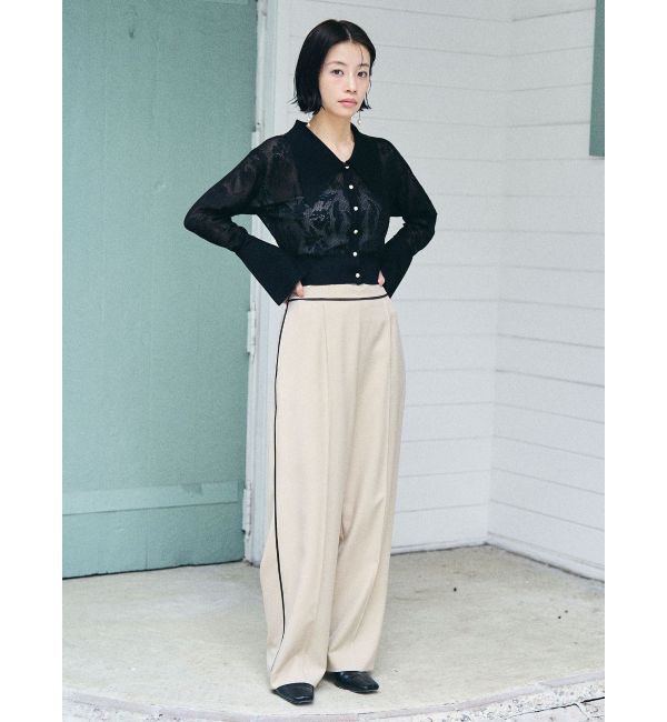 LAGUNAMOON「バイカラーパイピングパンツ」|その他|