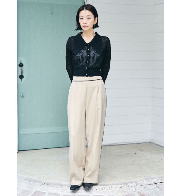 LAGUNAMOON「バイカラーパイピングパンツ」|その他|