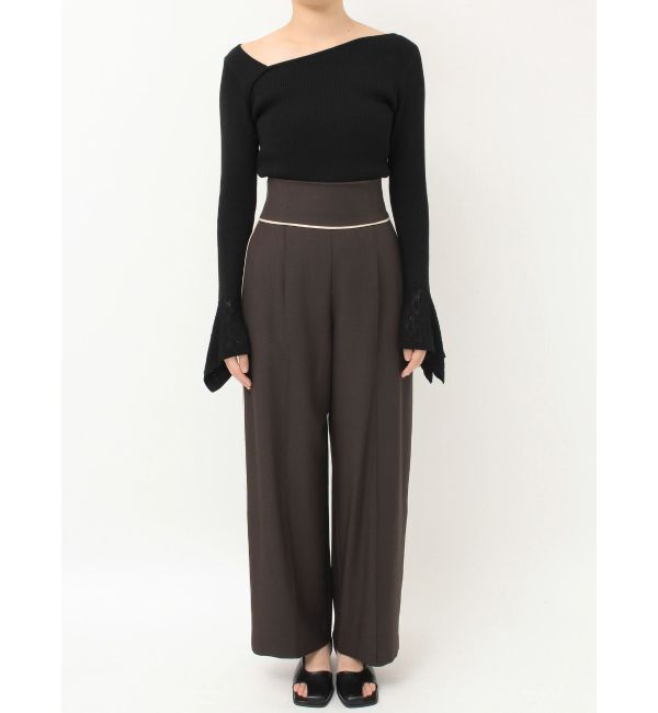 LAGUNAMOON「バイカラーパイピングパンツ」|その他|