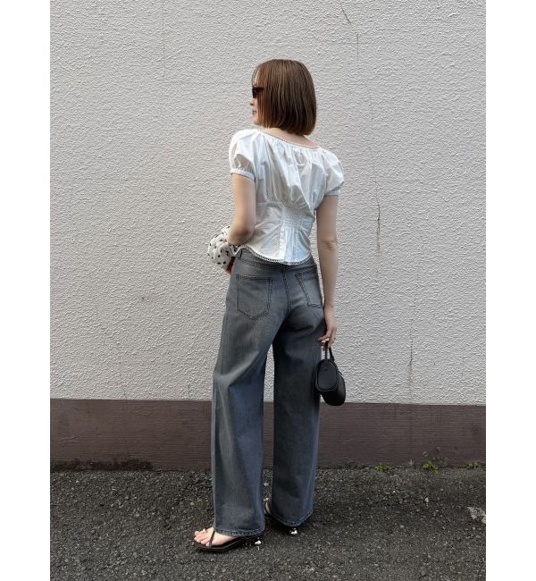 LAGUNAMOON「トリミングレースデザインブラウス」|シャツ・ブラウス|