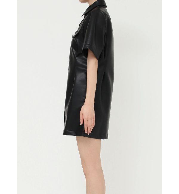 EVRIS「フェイクレザーミニワンピース」|ワンピース|