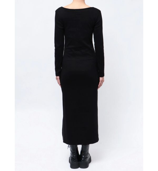 EVRIS「ドロストギャザーロングワンピース」|ワンピース|