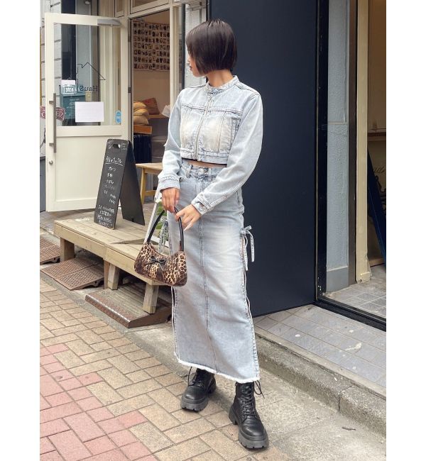 EVRIS「リボンモチーフバイカラーハンドBAG」|ハンドバッグ|