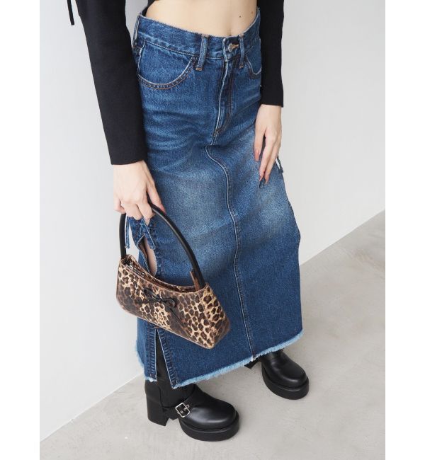 EVRIS「リボンモチーフバイカラーハンドBAG」|ハンドバッグ|