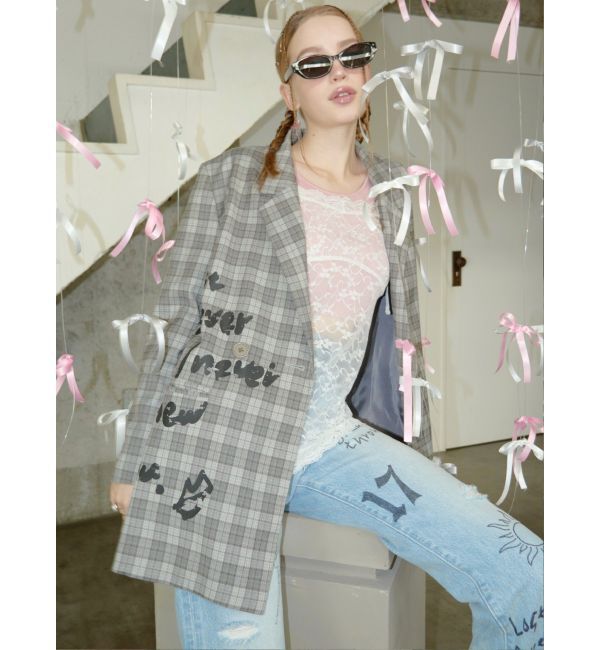 EVRIS「リボンキャミレースチュニック」|キャミソール|