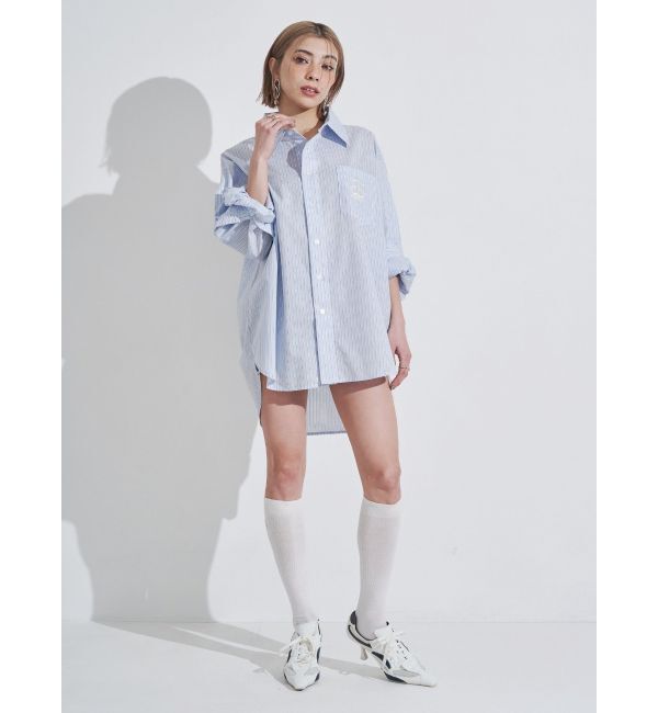 EVRIS「E emblemオーバーサイズシャツ」|シャツ・ブラウス|