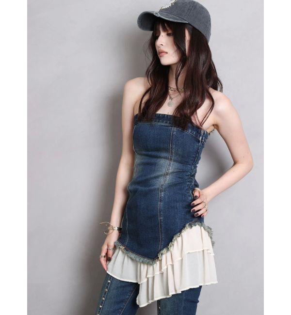 EVRIS「モチーフデニムキャップ」|キャップ・キャスケット|