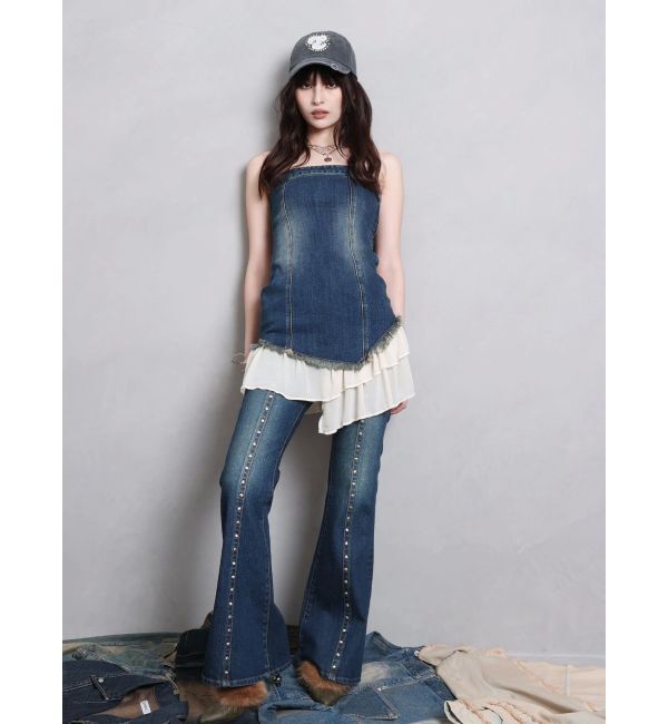 EVRIS「モチーフデニムキャップ」|キャップ・キャスケット|