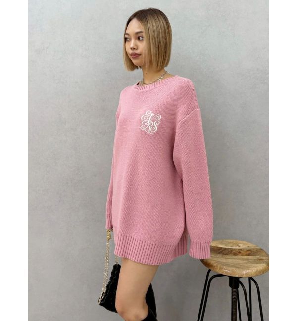 EVRIS「ワンポイントバックオープンニットトップス」|ニット・セーター|